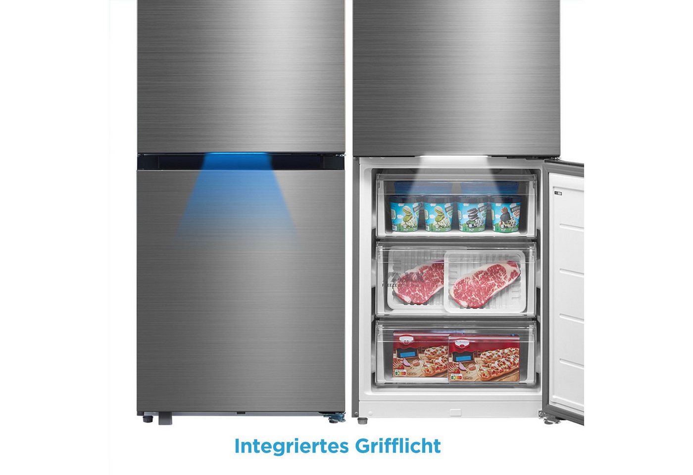 Midea Kühl-/Gefrierkombination SPACE MASTER MDRB548MIC46P, 186 cm hoch, 59,5 cm breit Bild 4