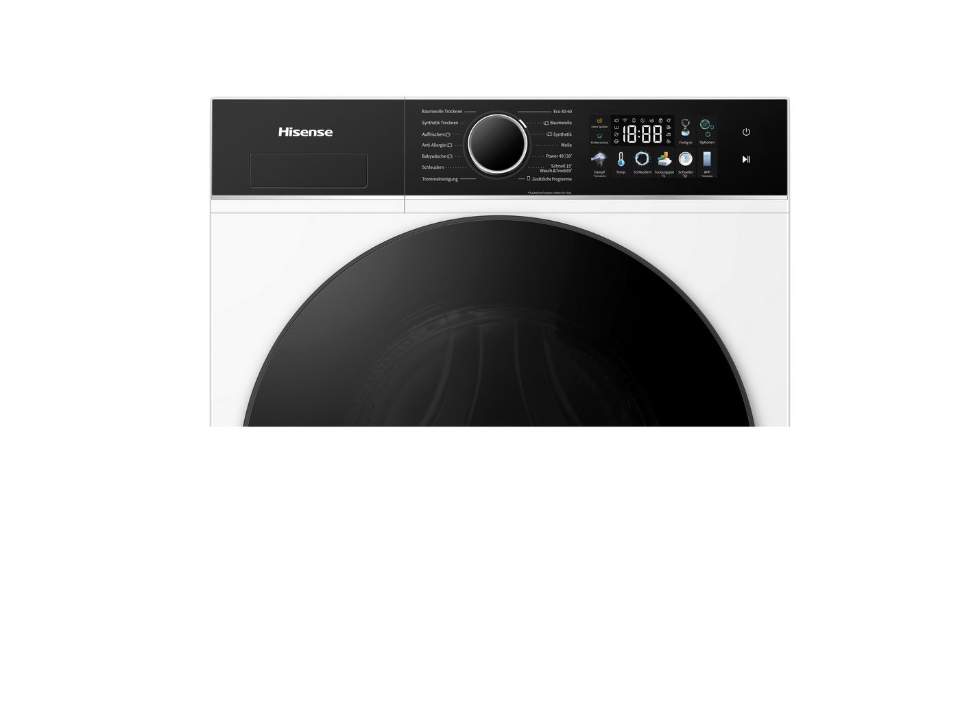 Hisense Waschtrockner 3i Serie WD3I8043BWF2, 8 kg, 5 kg, 1400 U/min, Waschen & Trocknen in 59 min. Bild 2