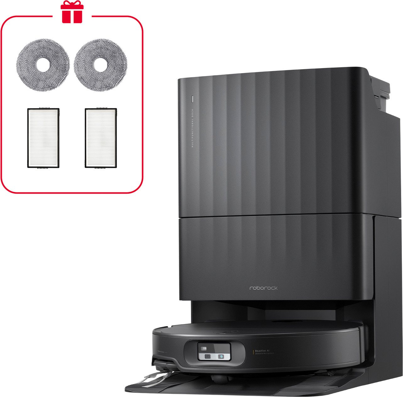 Roborock Saugroboter Qrevo Edge 2X, 60 W, mit Beutel, 25.000 Pa HyperForce-Saugkraft, Multifunktionsstation Bild 5