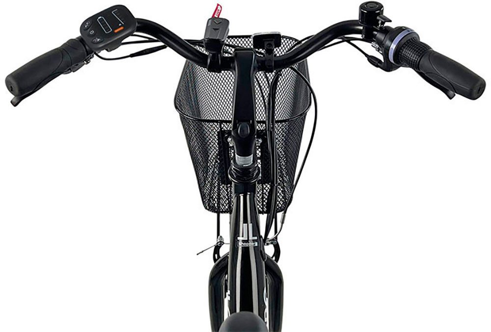 LLobe E-Bike Cityrad City E-Bike 26" Mando anthrazit, 6 Gang Shimano Tourney Schaltwerk, Kettenschaltung, Heckmotor, 280,8 Wh Bild 3