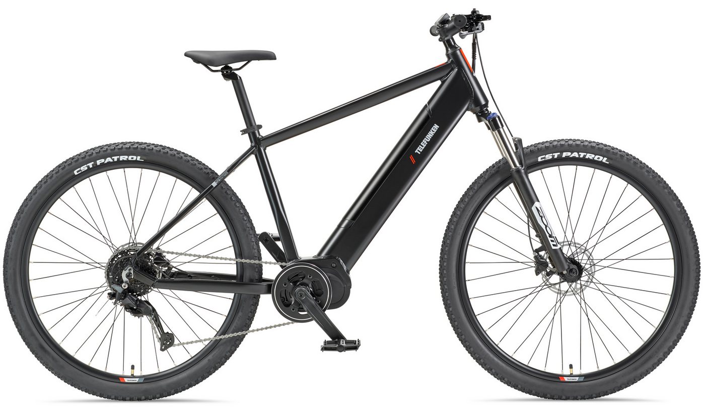 Telefunken E-Bike Mountainbike Aufsteiger MT925, 9 Gang Shimano Cues Schaltwerk, Kettenschaltung, Mittelmotor, 468 Wh, Pedelec, Elektrofahrrad, Damen u. Herren, E-MTB, Mountainbike, 29 Zoll Bild 4