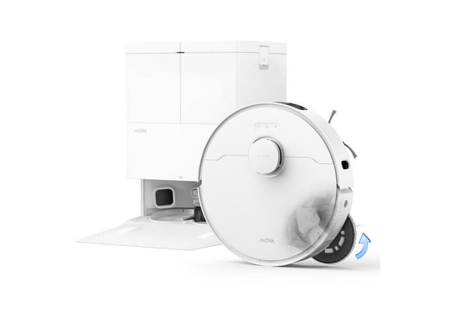 Mova Saugroboter mit Wischfunktion MOVA E50 Ultra, mit Beutel, TurboScrub-Technologie, Auto-Mopptrocknung mit Sprühdüsen