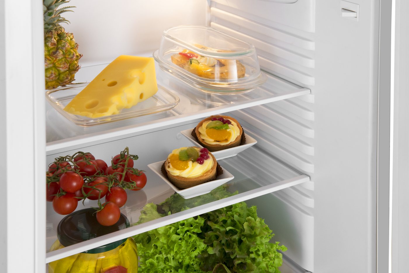 Amica Vollraumkühlschrank VKS 351 155 W, 85 cm hoch, 48 cm breit, Stilvoll, leise, perfekt organisiert – ideal für kleine Räume Bild 4