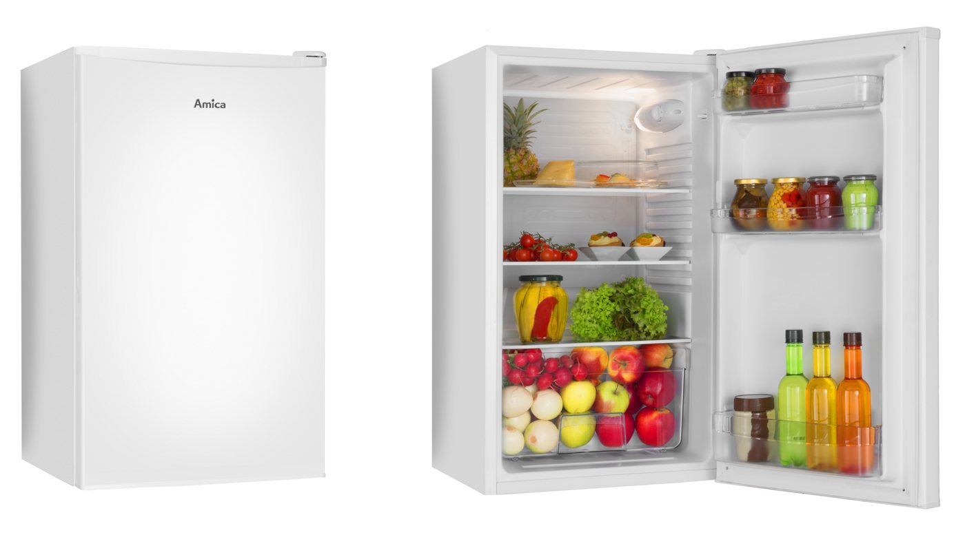 Amica Vollraumkühlschrank VKS 351 155 W, 85 cm hoch, 48 cm breit, Stilvoll, leise, perfekt organisiert – ideal für kleine Räume Bild 5