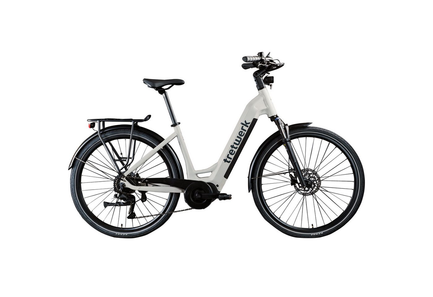 Tretwerk E-Bike Cityrad Amber, 9 Gang Shimano Cues U3020 Schaltwerk, Kettenschaltung, Mittelmotor, 733 Wh, E Bike Damen 28" Elektrofahrrad 155 - 185cm Hollandrad Bild 5