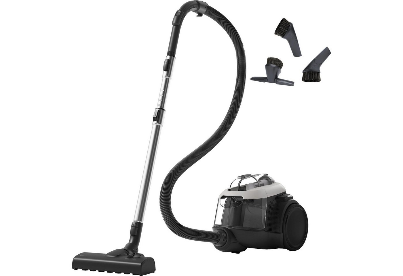 AEG Bodenstaubsauger AL61C2SW, 700 W, beutellos, Kraftvolle Reinigung: AUTO‑Bodendüse für Hartböden, Teppiche & Laminat Bild 4