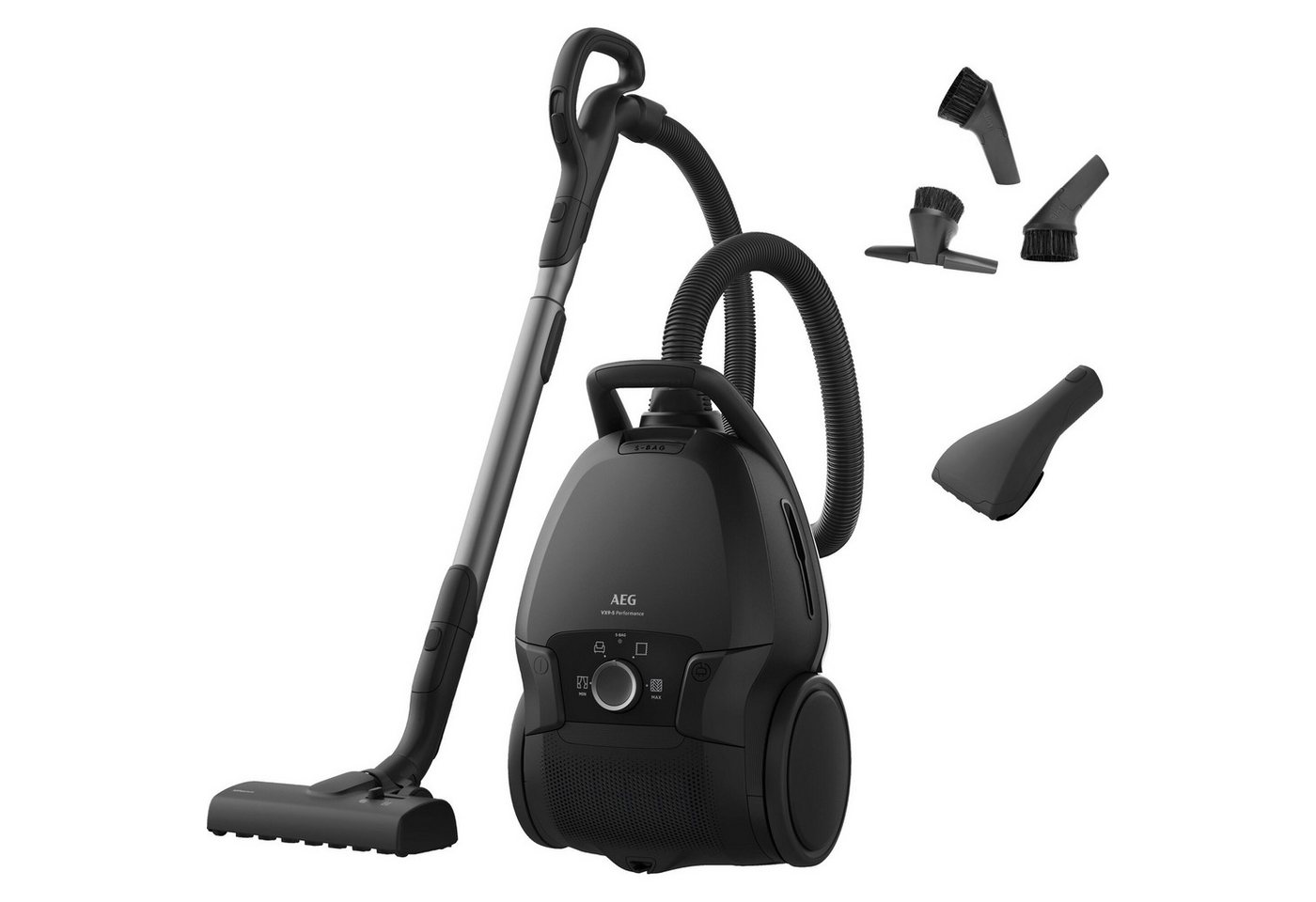 AEG Bodenstaubsauger VX9-5-EBR, 650 W, mit Beutel, Extra stark & leise – Beutelstaubsauger 69 dB, HEPA für Allergiker Bild 5