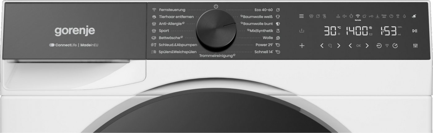 GORENJE Waschmaschine G600 W5G694A1T1, 9 kg, 1400 U/min, 10% besser als Energieklasse A, FastWash Pro 29 min. Bild 5