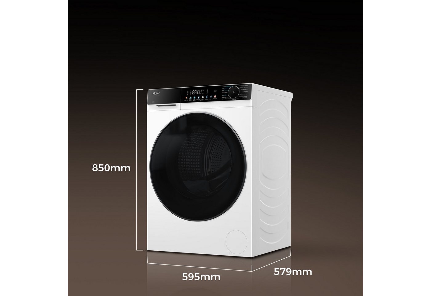 Haier Waschtrockner G5 Serie HWD100-BP14657U1, 10 kg, 6 kg, 1400 U/min, Smart AI Automatikprogramm & Wi-Fi