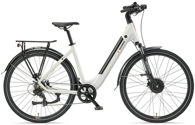 Telefunken E-Bike Cityrad Multitalent RC670, 7 Gang Shimano TY300D Schaltwerk, Kettenschaltung, Frontmotor, 489,6 Wh, Pedelec, Elektrofahrrad, Damen u. Herren, Scheibenbremsen, 28 Zoll