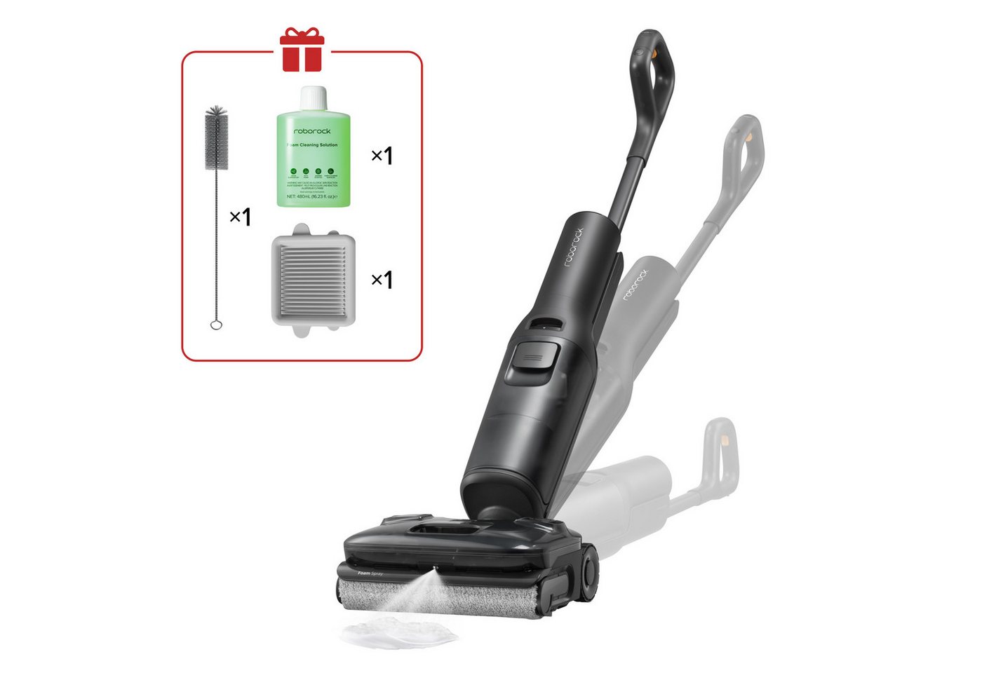 Roborock Nass-Trocken-Akkusauger F25 ACE Pro, beutellos, 25.000 Pa, 95 °C Selbstreinigung, Dock-Trocknung und App-Anpassung Bild 5