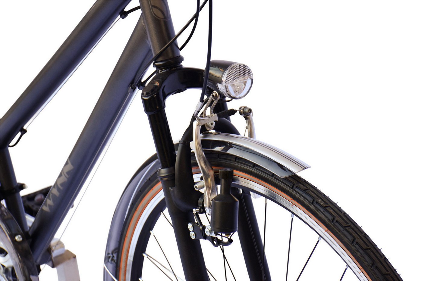 WYNN Trekkingrad Trekkingrad 28 Zoll Shimano Tourney 21 Gang TRK1.0 Federgabel Weiß, 21 Gang Shimano Tourney Schaltwerk