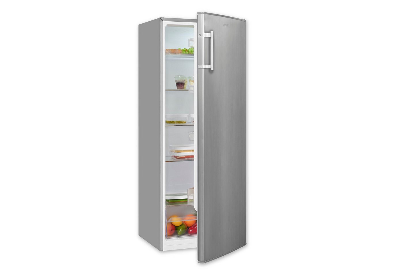 exquisit Kühlschrank KS320-V-H-040E inoxlook, 142,6 cm hoch, 54,4 cm breit, Großzügiger Kühlraum für mehr Frische und beste Übersicht Bild 5