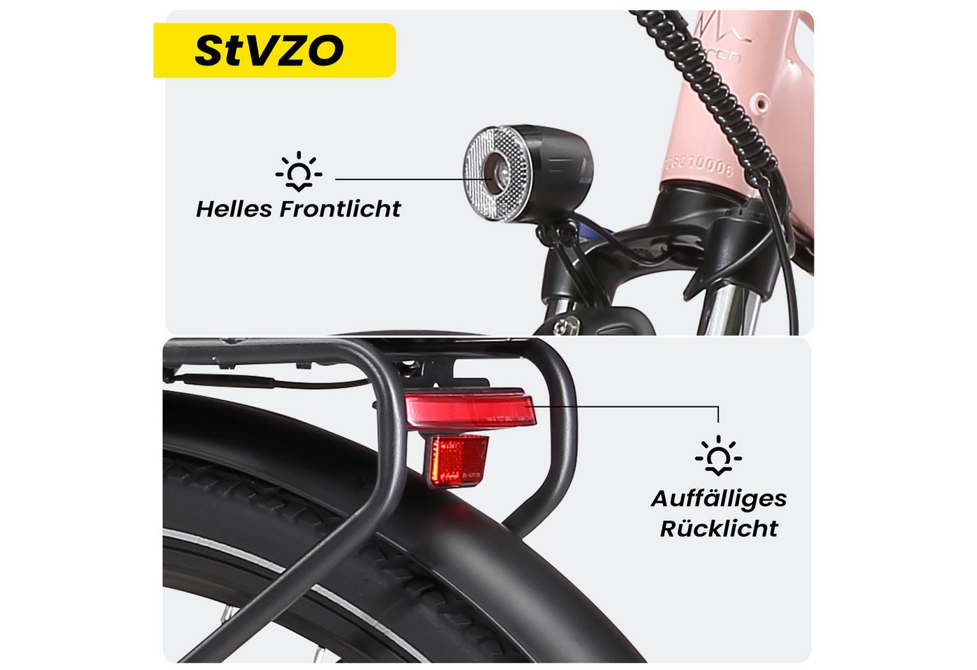 Maxtron E-Bike ATB Maxtron Urban 8 City-E-Bike 28 Zoll, 7 Gang Shimano, Kettenschaltung, Mittelmotor, 460 Wh, (mit integr. Akku), Elektrofahrrad für Alltag und Einkauf