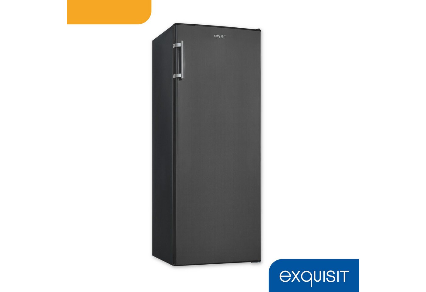 exquisit Kühlschrank KS320-V-H-040E inoxlook-az, 142,6 cm hoch, 54,4 cm breit, Großzügiger Kühlraum für mehr Frische und beste Übersicht Bild 5
