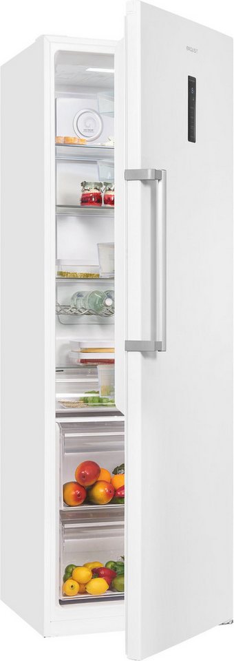 exquisit Kühlschrank KS360-V-HE-040C weiss, 185 cm hoch, 60 cm breit, Nie wieder abtauen: Vollraum-Kühlschrank mit No-Frost & LED Bild 2