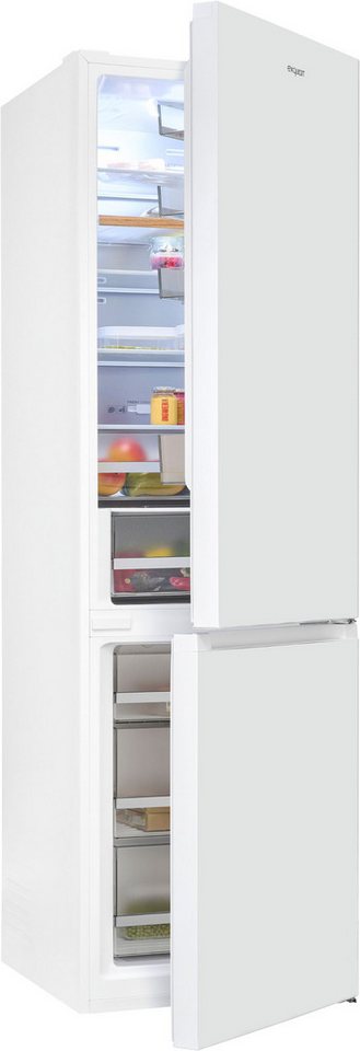 exquisit Kühl-/Gefrierkombination KGC380-115-NF-040A weiss, 200,5 cm hoch, 59,5 cm breit, NoFrost-Kühlung – nie wieder abtauen, einfache Pflege & beste Frische Bild 4