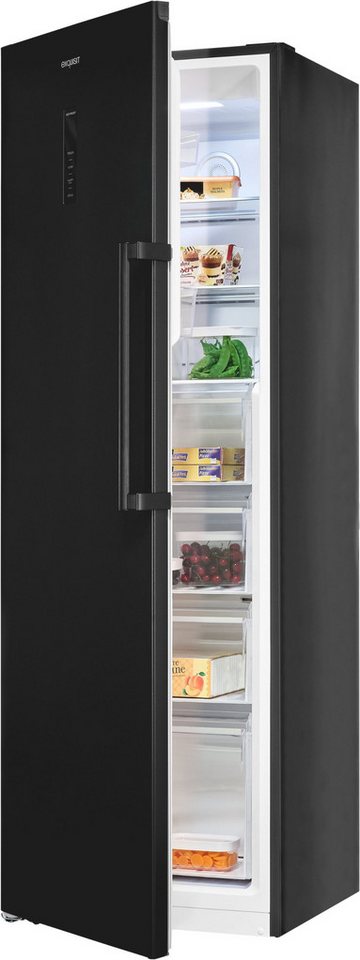 exquisit Gefrierschrank GS295-NF-H-040C inoxlook-az, 185 cm hoch, 60 cm breit, Viel Platz, starke Gefrierleistung & No Frost für eisfreies Gefrieren Bild 5