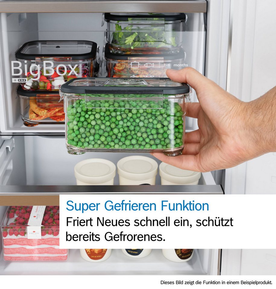 BOSCH Gefrierschrank Serie 4 GSN36VLDG, 186,2 cm hoch, 59,5 cm breit, Nie wieder abtauen mit leisem No Frost Gefrierschrank.