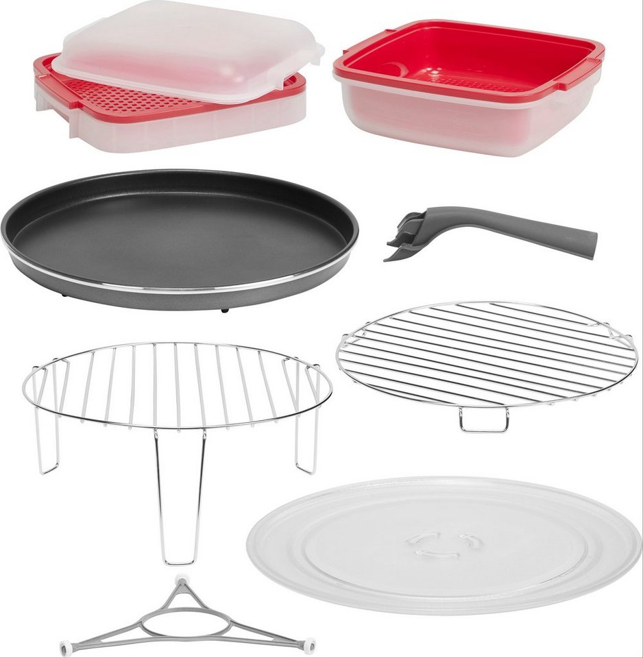BAUKNECHT Mikrowelle MW 3391 SX, Grill und Heißluft, Dampfgarfunktion, 33 l, Dampfgaren, Grill, Heißluft und Crisp für schnelle knusprige Pizza Bild 3