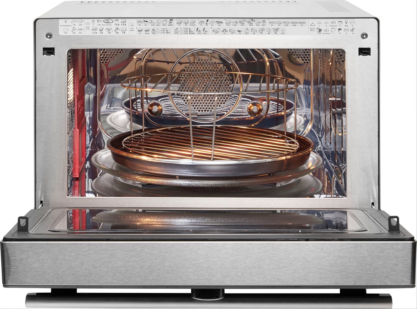 BAUKNECHT Mikrowelle MW 3391 SX, Grill und Heißluft, Dampfgarfunktion, 33 l, Dampfgaren, Grill, Heißluft und Crisp für schnelle knusprige Pizza Bild 4