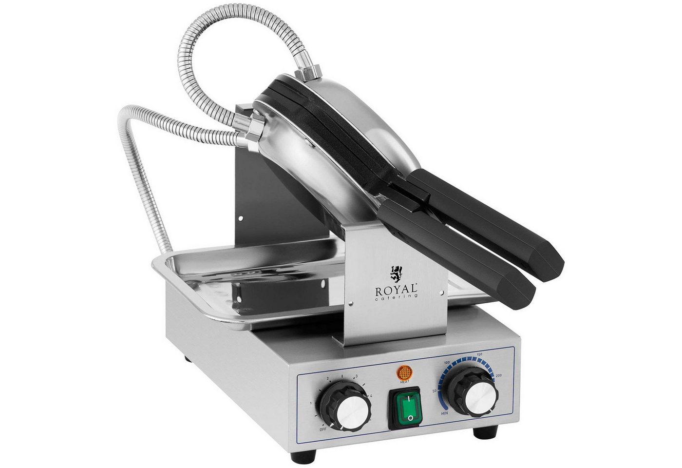 Royal Catering Waffeleisen Bubble Waffeln Maker Eierwaffeln Waffle Kuchen Round 50 - 250°C, 1,400 W Bild 3