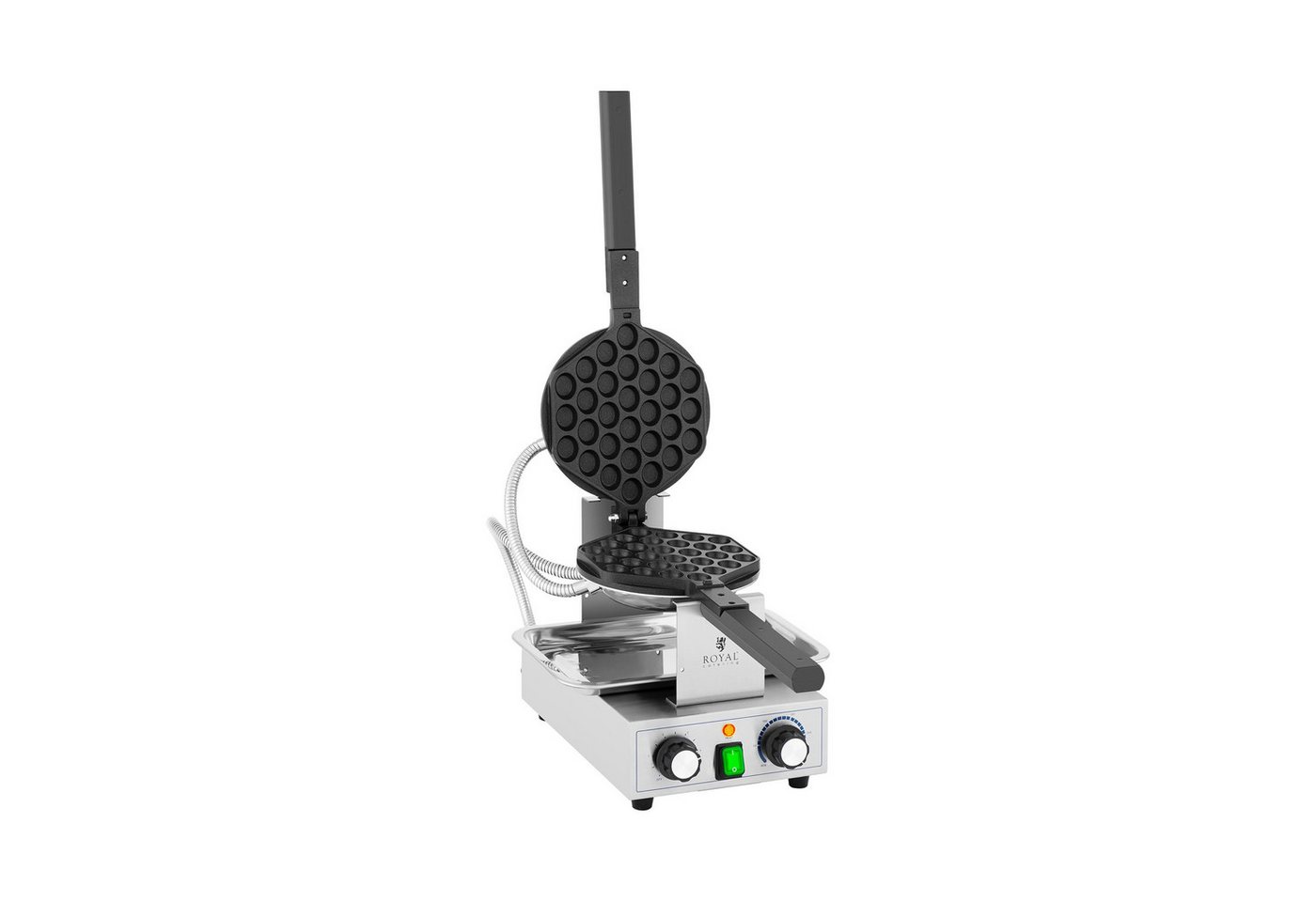 Royal Catering Waffeleisen Bubble Waffeln Maker Eierwaffeln Waffle Kuchen Round 50 - 250°C, 1,400 W Bild 4