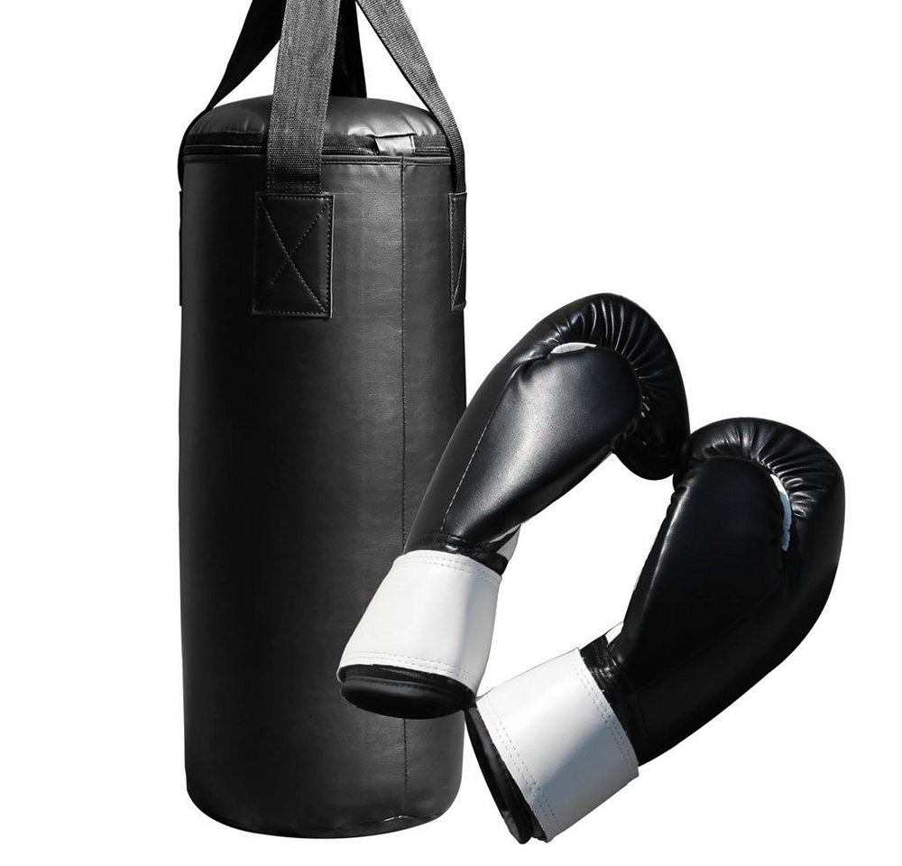 Feel2Home Boxsack Boxsack 60cm gefüllt 9KG + Handschuhe Sandsack Boxen Rocky Training (Komplett-Set, 2-tlg., mit Handschuhen), Hohe Robustheit Bild 2