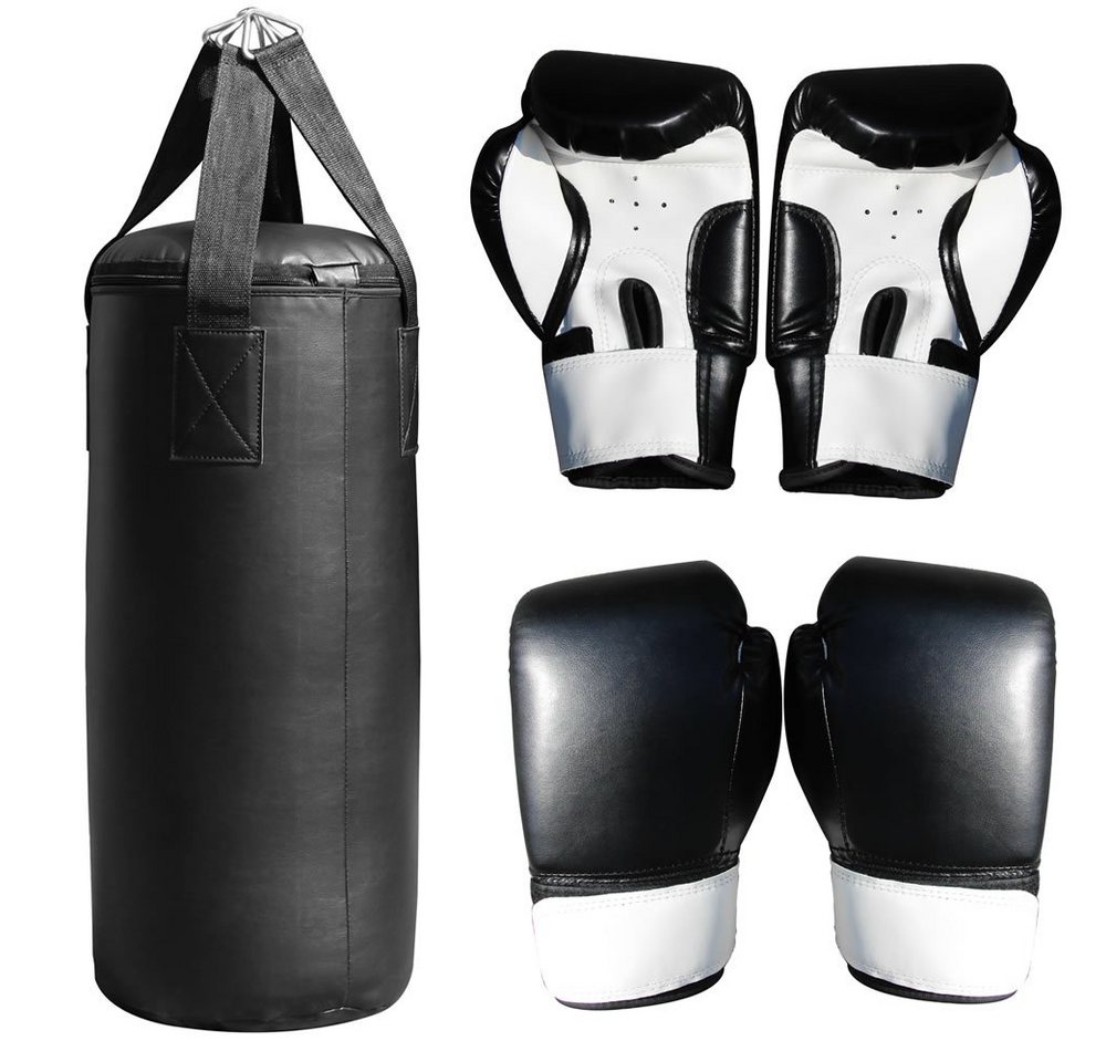 Feel2Home Boxsack Boxsack 60cm gefüllt 9KG + Handschuhe Sandsack Boxen Rocky Training (Komplett-Set, 2-tlg., mit Handschuhen), Hohe Robustheit Bild 3