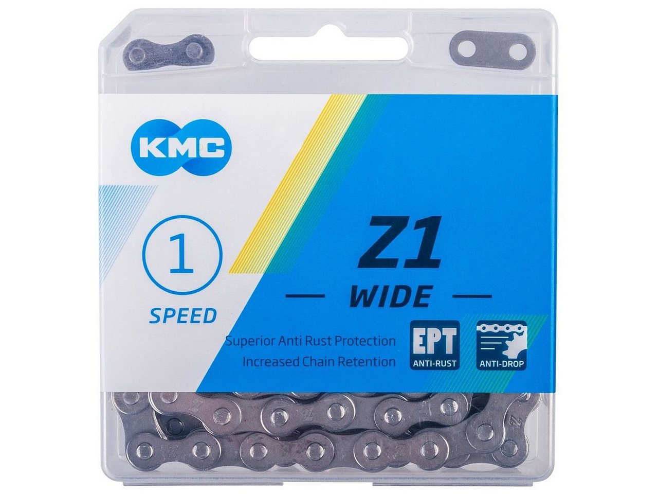 KMC Fahrradkette Fahrradkette Z1 X EPT 1 2 x 1 8 112 Gl Anti Rost silber EK Bild 2