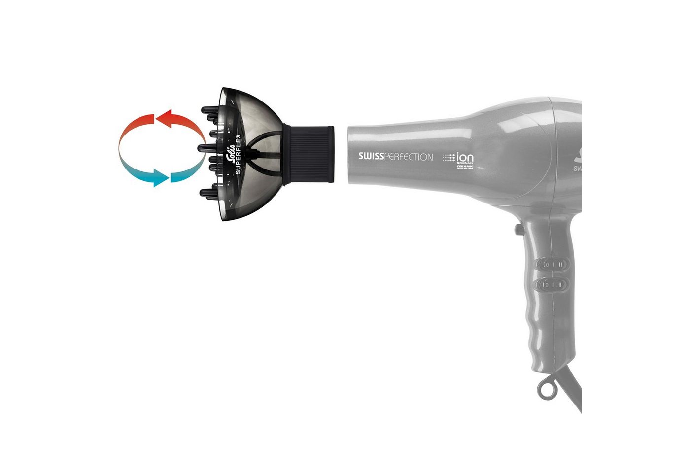 SOLIS OF SWITZERLAND Haartrockenhaube Superstyler Diffuser, Aufsatz für die meisten Haartrockner Bild 4