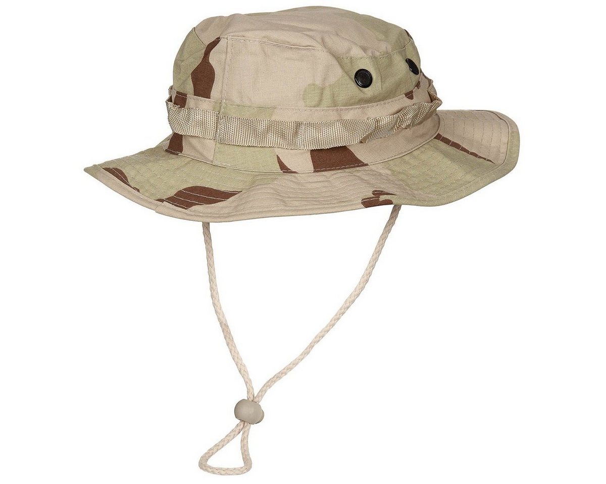 MFH Outdoorhut US GI Buschhut, Kinnband, GI Boonie, Rip Stop, 3 Fa. desert
