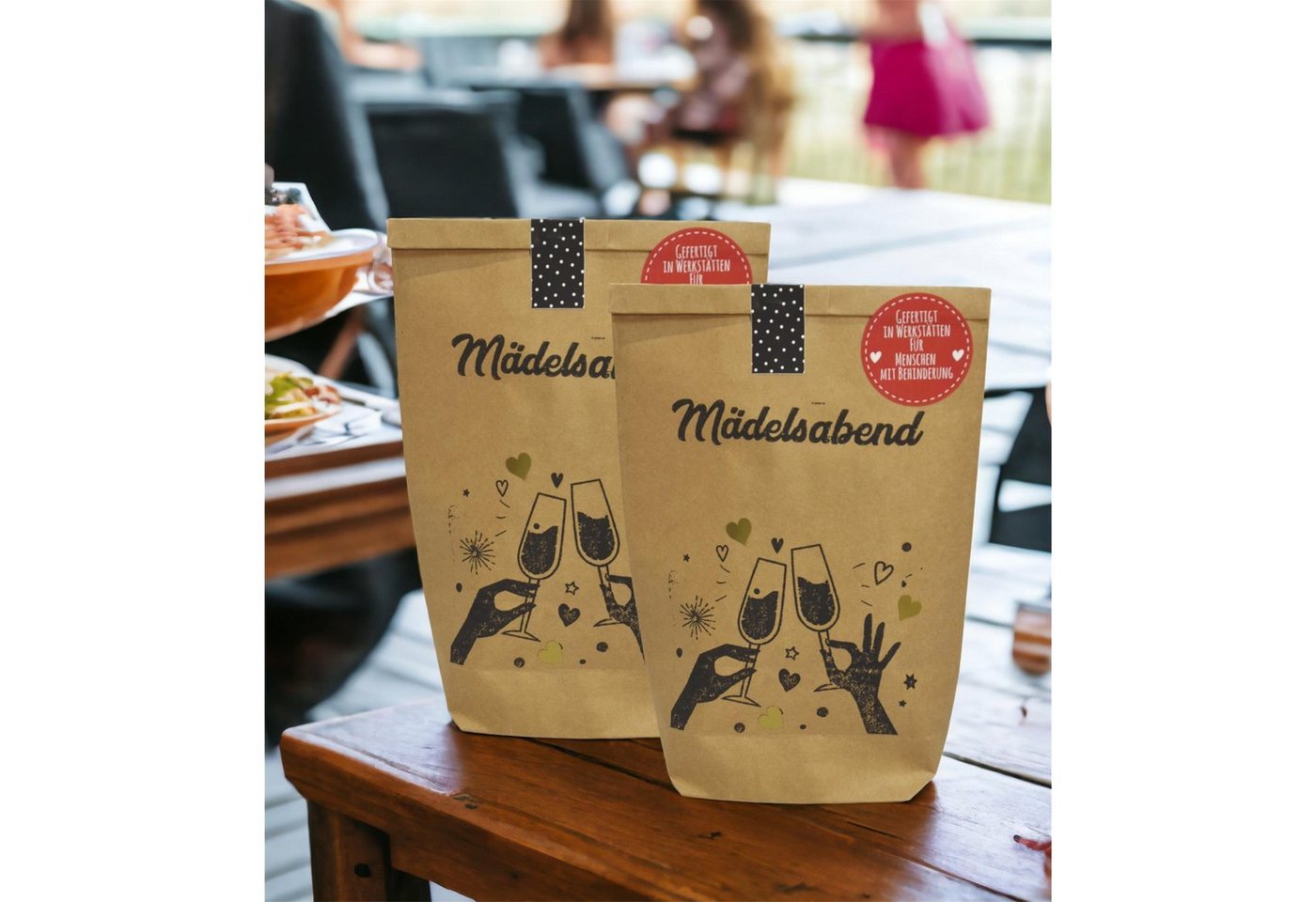 Wunderle Wundertüte Mädelsabend Cheers Wundertüte für eine schöne Zeit, Mitbringsel, Geschenk, Geschenkidee für Freundin und Frauen