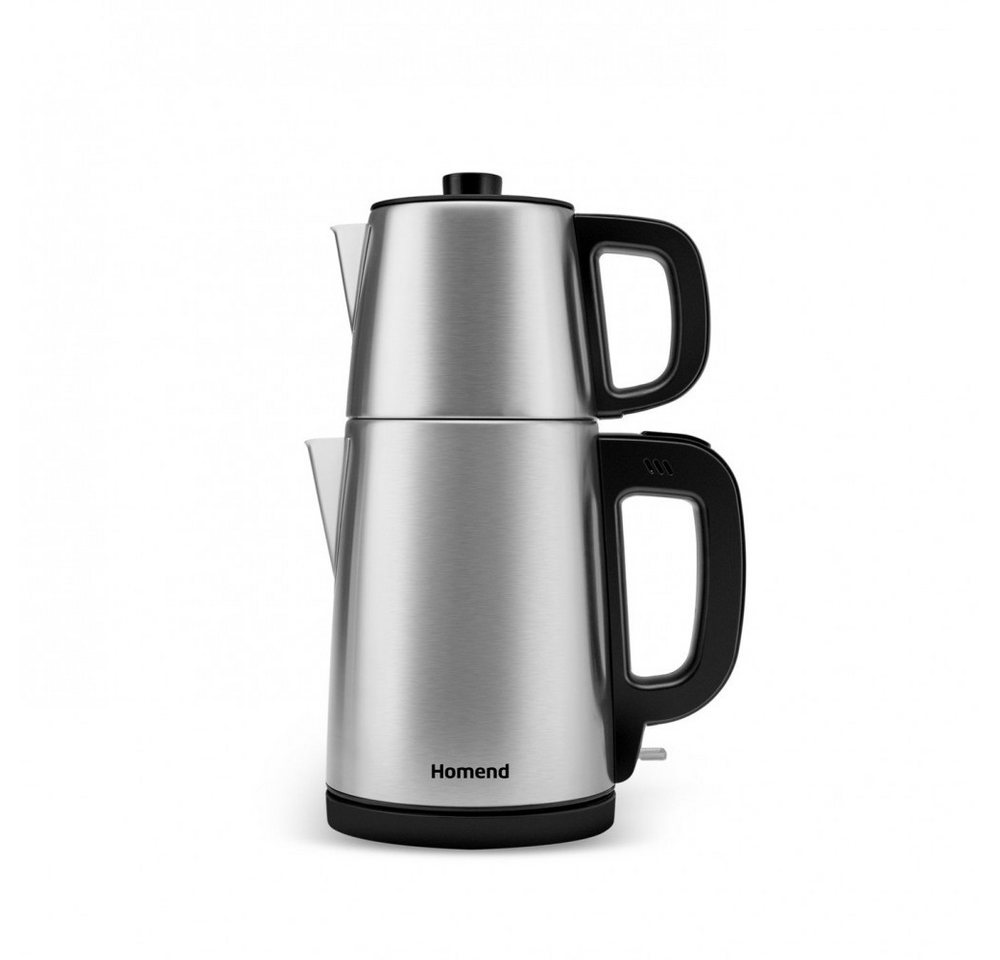 Karaca Wasserkocher Homend Royaltea 1728H Edelstahl Teekocher Wasserkocher Teekanne Inox, 1800 W Bild 2