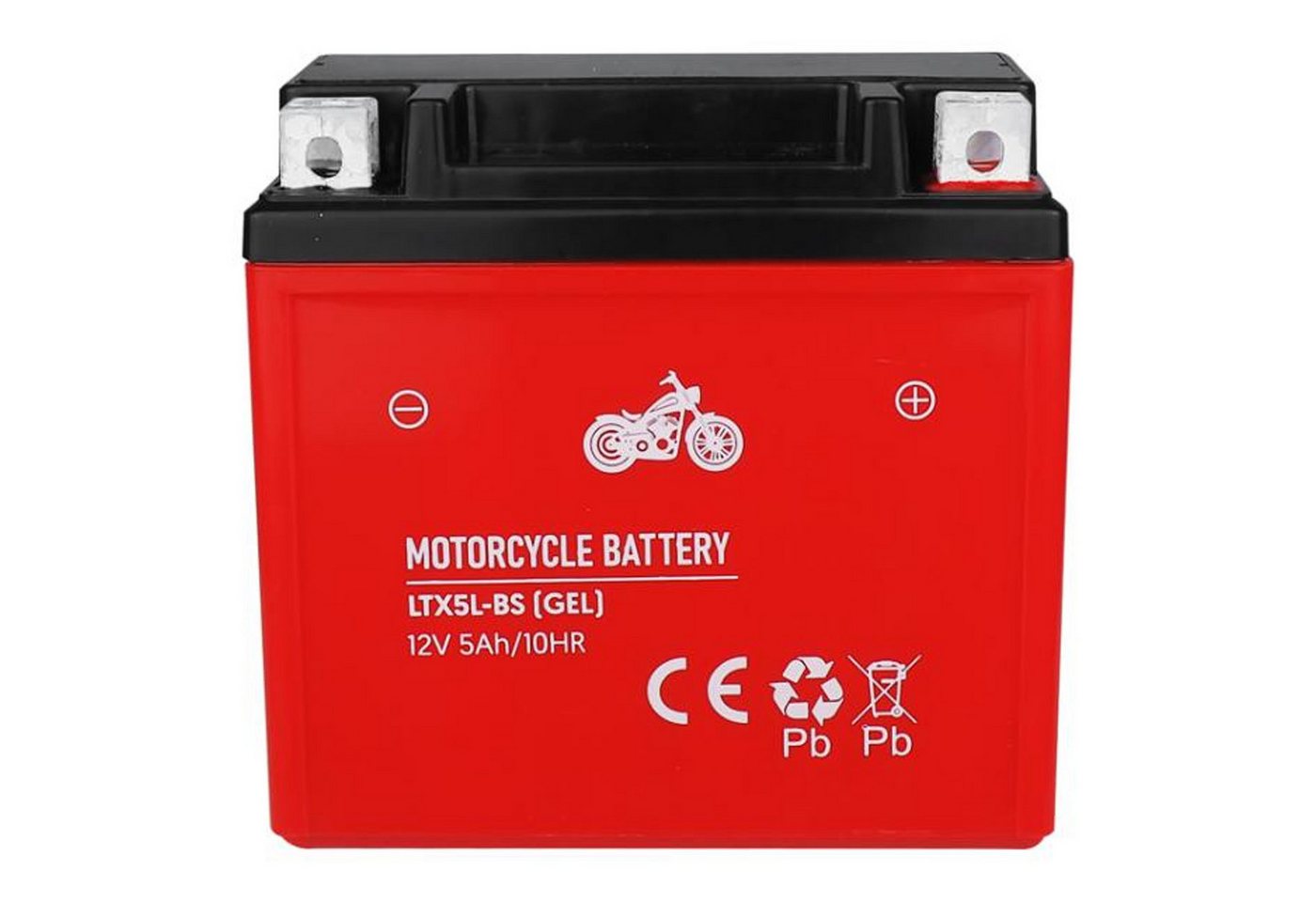 Lamex LTX5L-BS Gel-Motorradbatterie 12V 5Ah Akku (12 V), Gel-Batterie Motorrad Bild 4