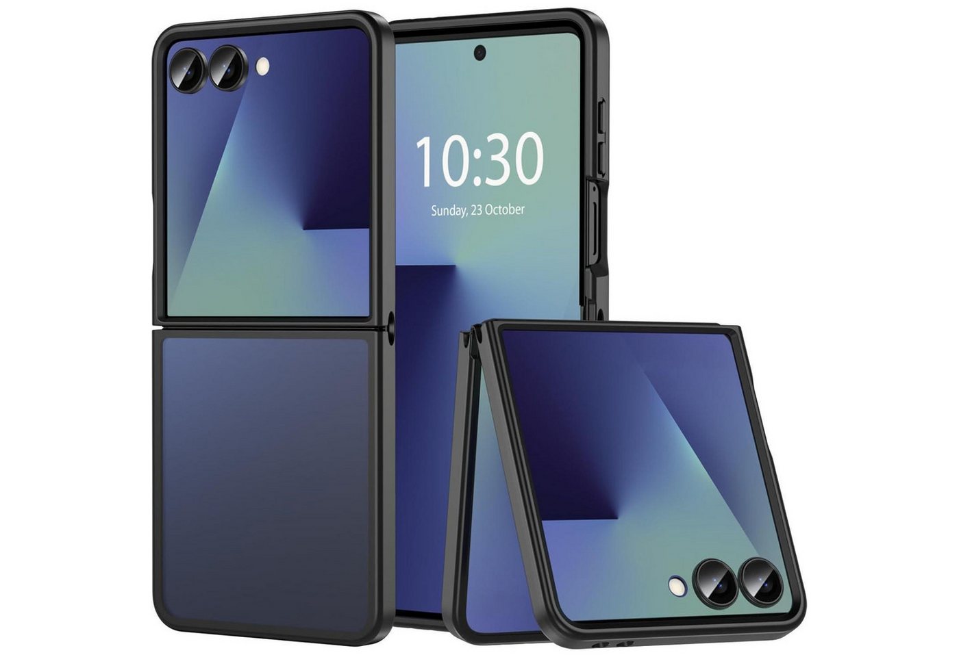 LuxusKollektion Smartphone-Hülle Hülle Z Flip 7 Militärschutz Antirutsch Samsung z flip 7-Schwarz