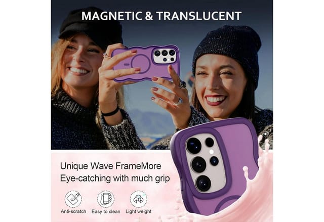 LuxusKollektion Handyhülle Handyhülle S25 Ultra MagSafe Magnetisch Samsung Galaxy S25 Ultra Lila