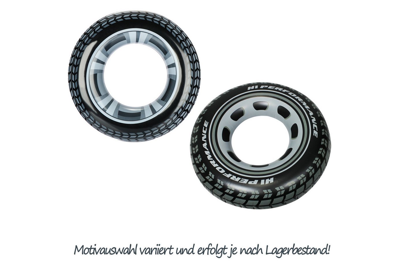 com-four Schwimmring Schwimmreifen als Autoreifen (2-tlg), Aufblasbarer Schwimmring Monster Truck Schwimmreifen Bild 5