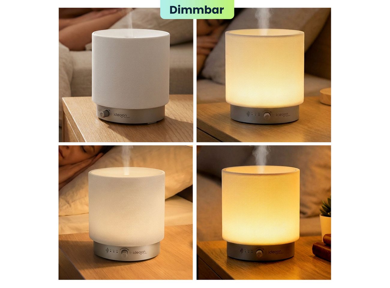 shop'n smile ideoon Diffuser Aroma Diffuser 140ml LED Beleuchtung dimmbar Elektrische Duftlampe 12W Bild 4