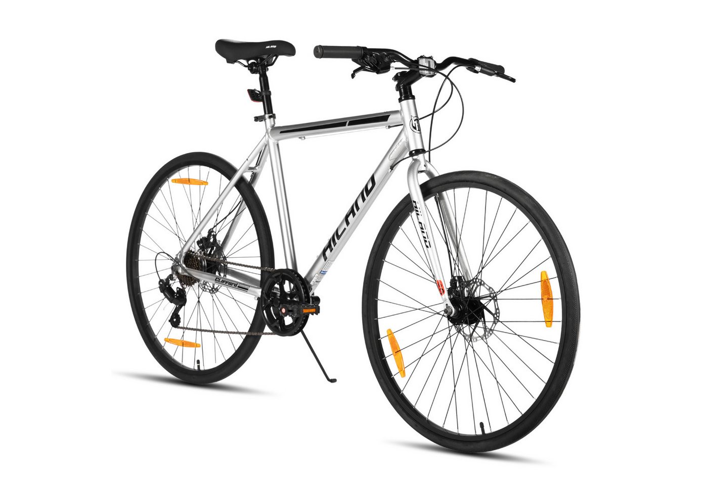 HILAND Rennrad 28-Zoll 700C Cityrad für Alle, leichtes Reise- und Pendlerfahrrad, Rahmen aus Aluminiumlegierung, 7-Gang-Doppelscheibenbremsen Bild 2