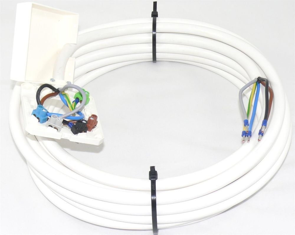maxgo® SET 3,5m Herdanschlusskabel H05VV-F 5G2,5 inkl Herdanschlussdose AP/UP Elektro-Kabel, (350 cm) Bild 2