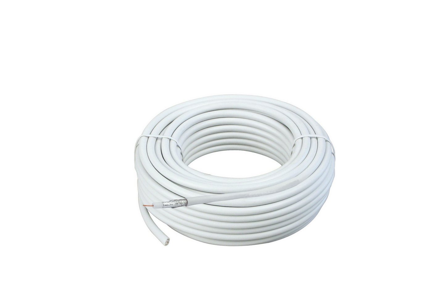 Skymaster Digital-Koaxialkabel 50m Ring - doppelt abgeschirmt, dämpfungsarm SAT-Kabel