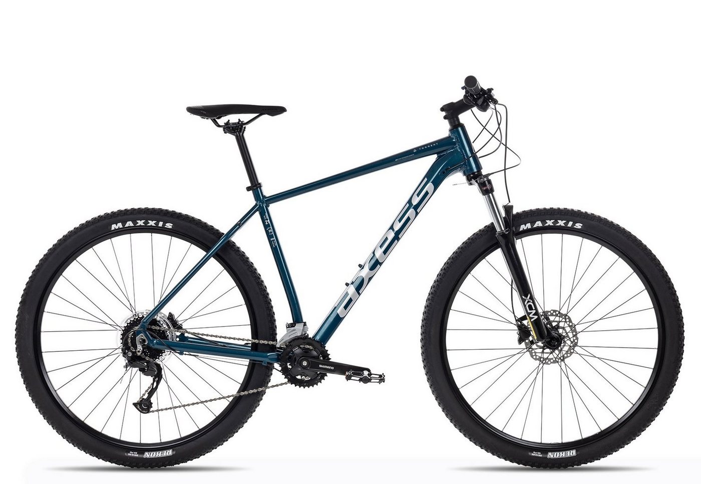 Axess Mountainbike TORRENT, 18 Gang Shimano RD-M3100 Alivio Schaltwerk, Kettenschaltung, MTB-Hardtail Herrenfahrrad 29 Zoll blau Bild 2