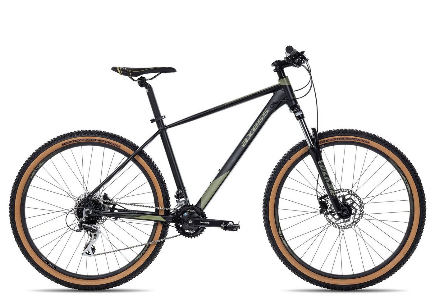 Axess Mountainbike KEEDO, 16 Gang Shimano Acera M3020 8 speed Schaltwerk, Kettenschaltung, MTB-Hardtail Herrenrad 29 Zoll schwarz/grau Bild 5