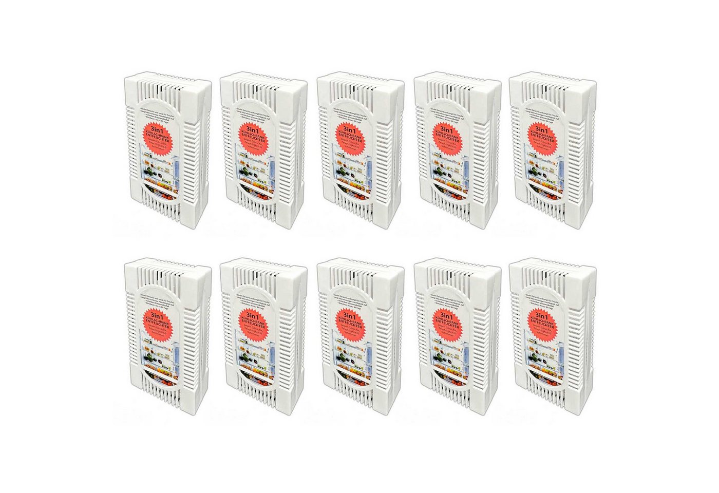 HAC24 Granulat-Luftentfeuchter 10x Kühlschrank Entfeuchter Trockner Lufterfrischer Geruchsentferner, Box gegen Gerüche Feuchtigkeit & Schimmel Bild 3
