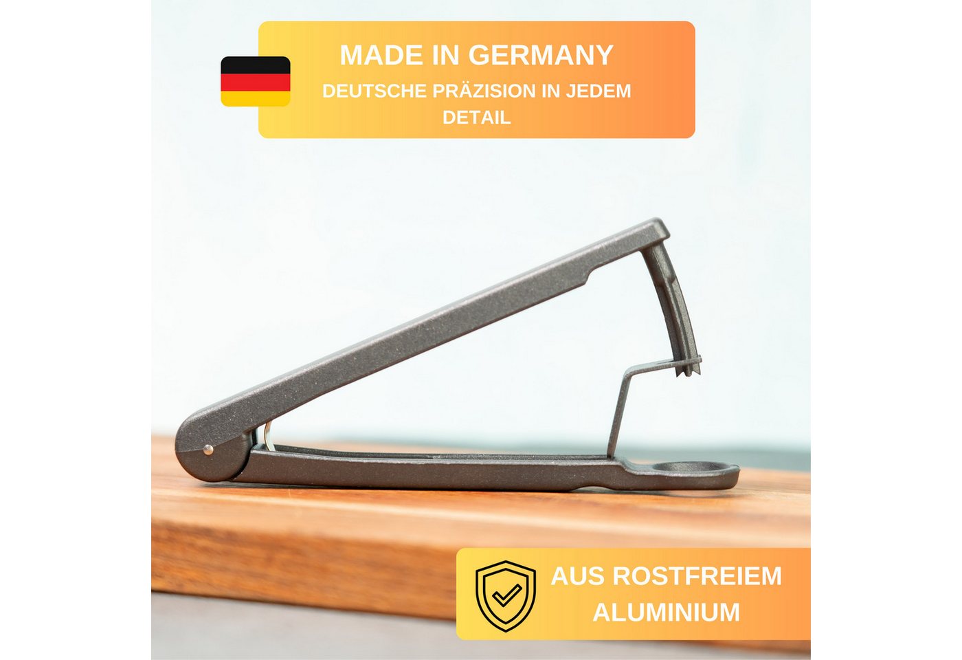 Thiru Entkerner mit robustem sternförmigen Entkernstößel, Kirschentkerner, Made in Germany, robuster Entkernstößel, auch für Kirschen mit Stiel Bild 3