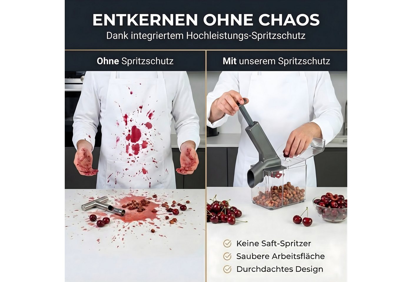 Thiru Entkerner für Kirschen mit hoher Entkernleistung, bis zu 15 kg/h, Kirschentkerner, Made in Germany, hohe Entkernleistung (bis zu 15 kg/h) Bild 4