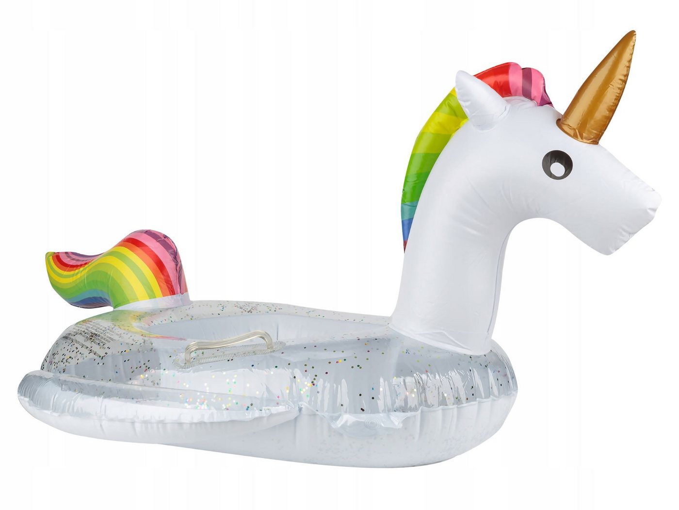 Festivalartikel Schwimmring Aufblasbarer Einhorn-Schwimmring mit Sitz für Kinder Bild 4