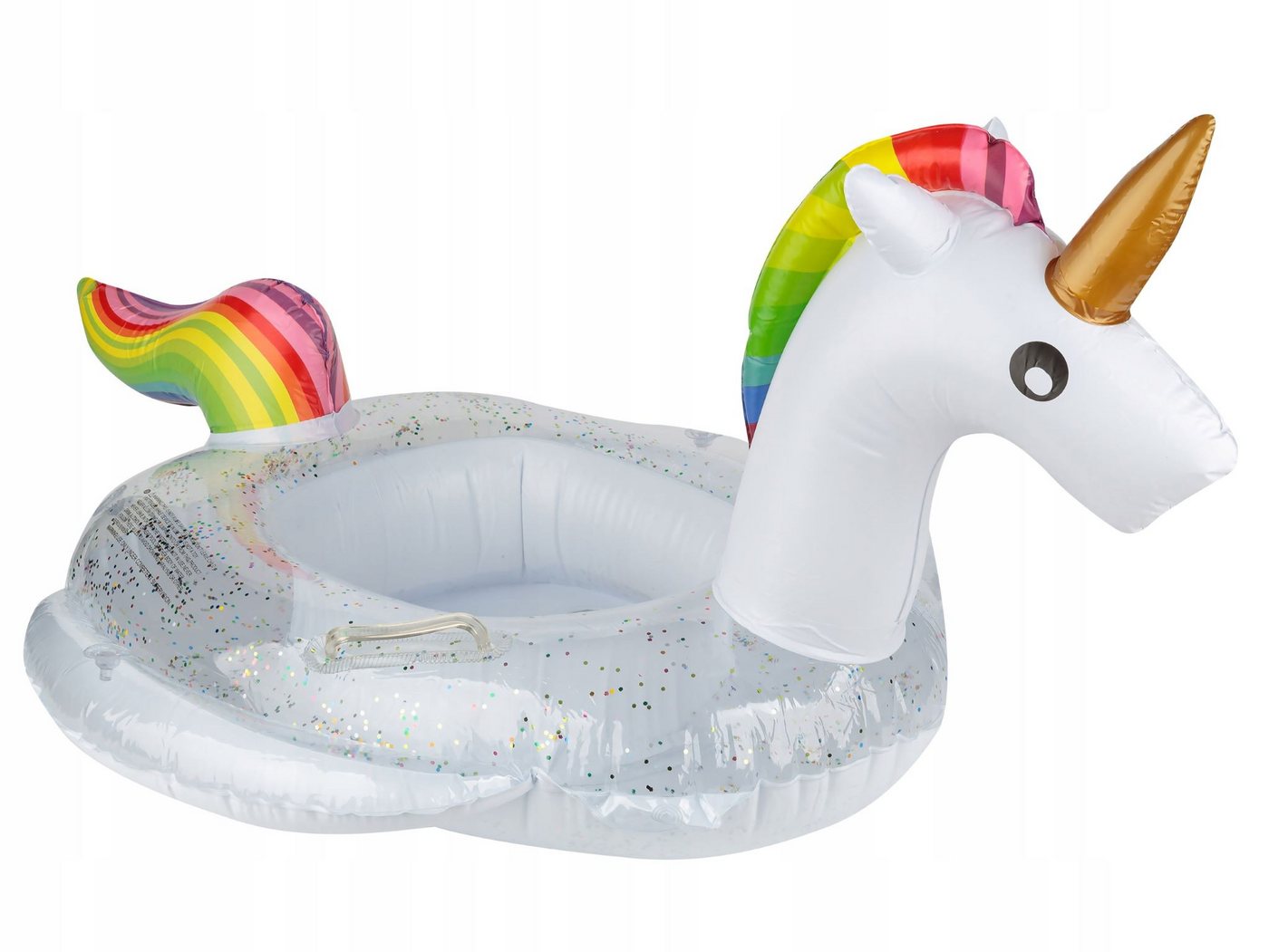 Festivalartikel Schwimmring Aufblasbarer Einhorn-Schwimmring mit Sitz für Kinder Bild 5
