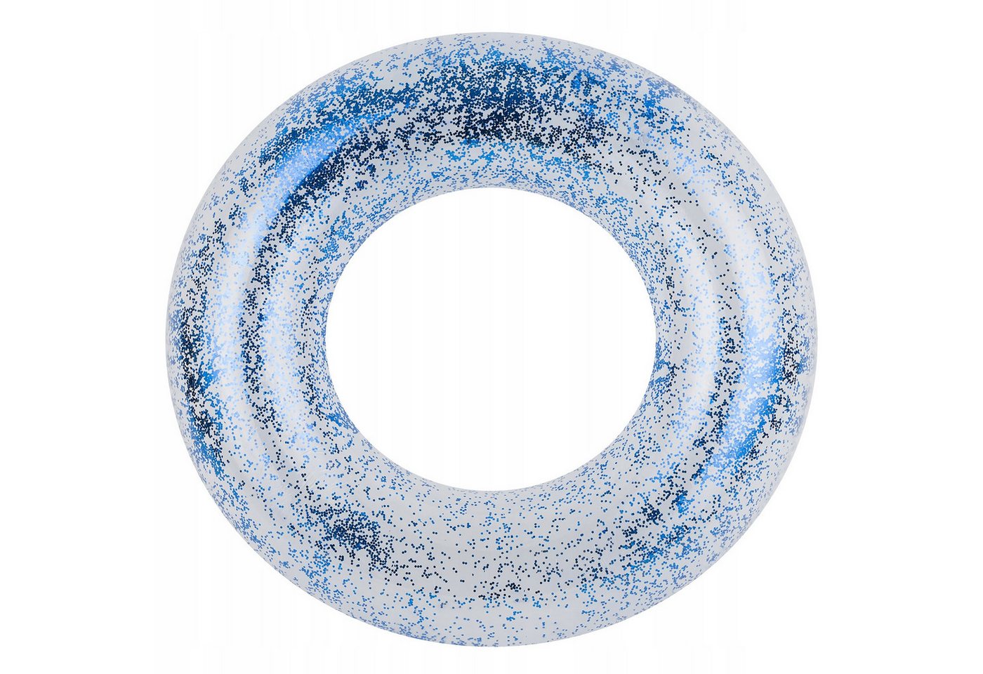 Festivalartikel Schwimmring Aufblasbarer Schwimmring Glitzer 75cm - Weiß